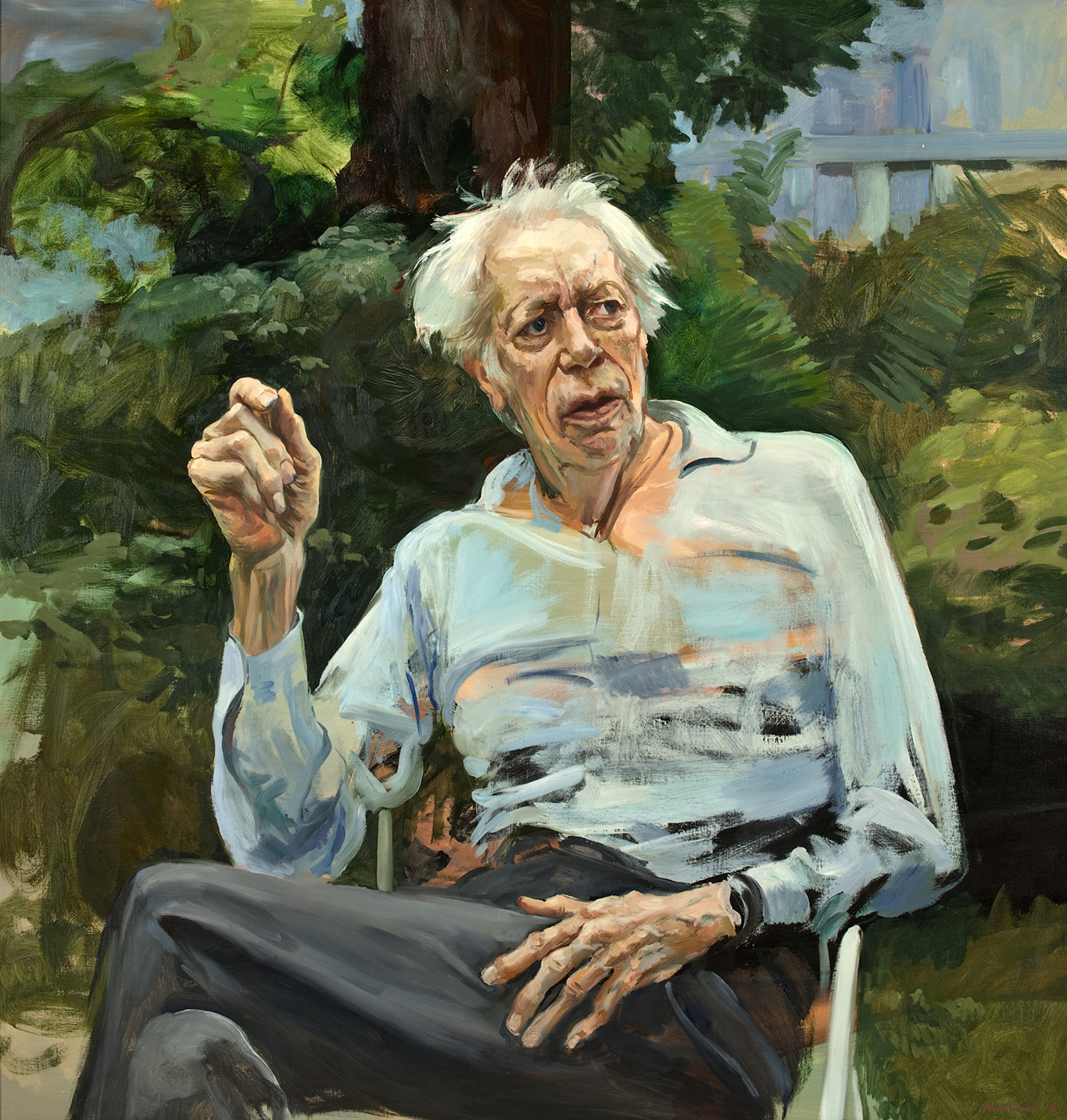  Old Resident; oil on canvas, 46 x 44 inches, 1987 