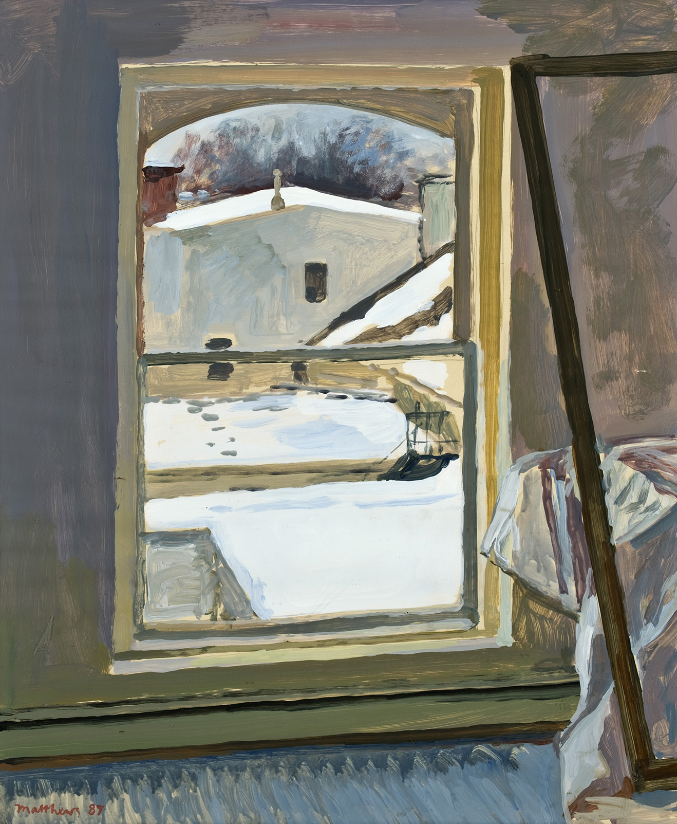  Winter Window; oil on board, 24 x 20