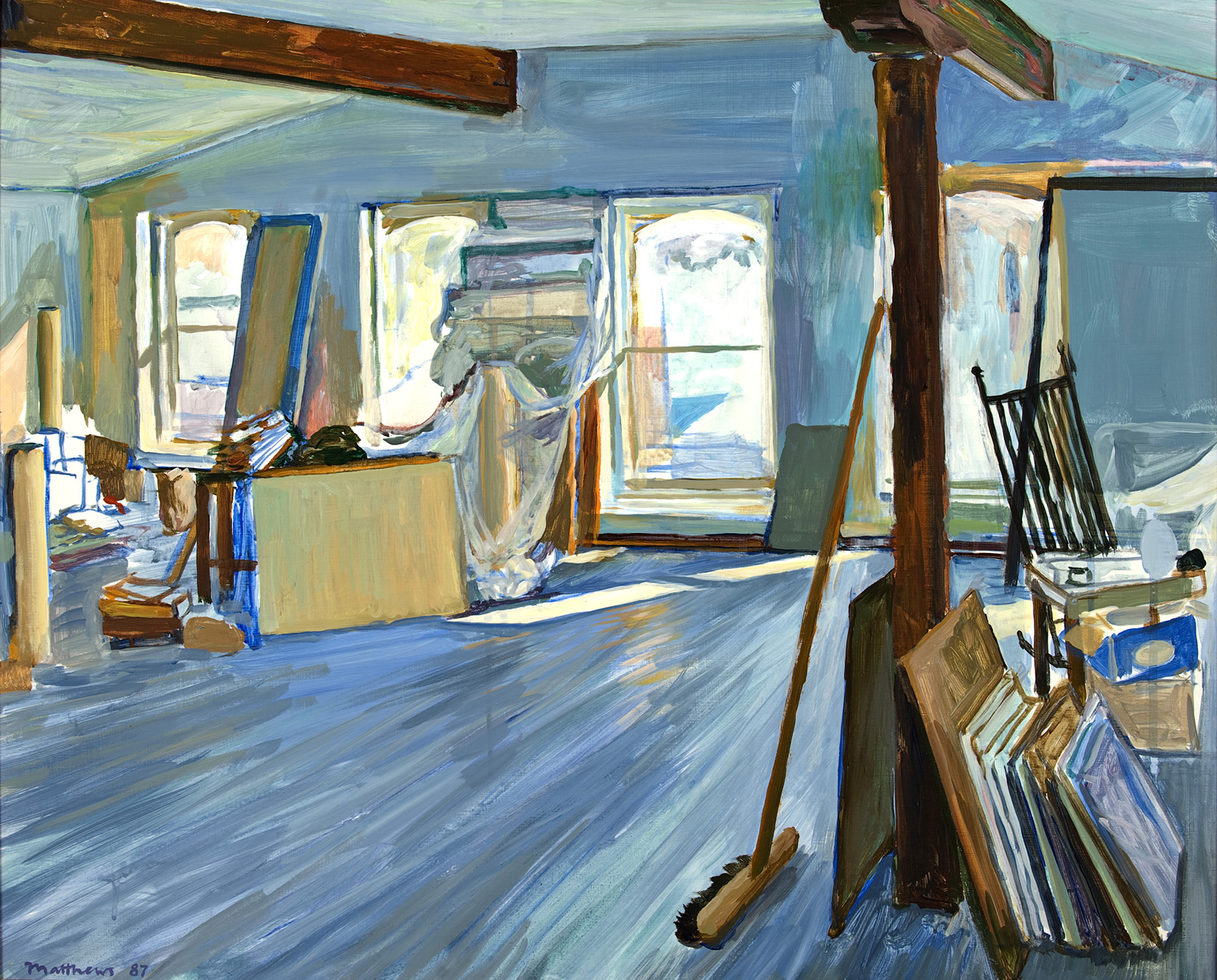  Studio at the People's Store; oil on board, 25 x 30